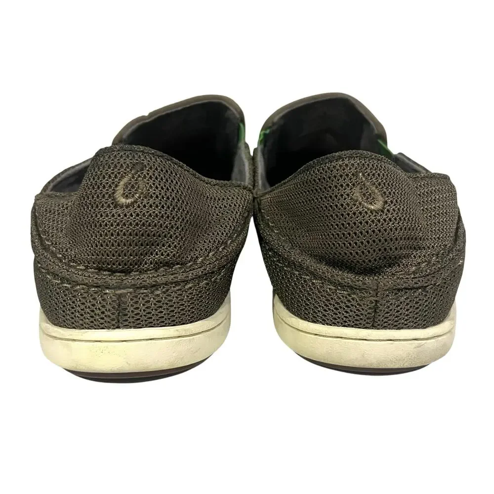 Olukai Shoes Mens 8.5 Loafers Nohea Mesh Green Comfort Casual Shoes Slip On